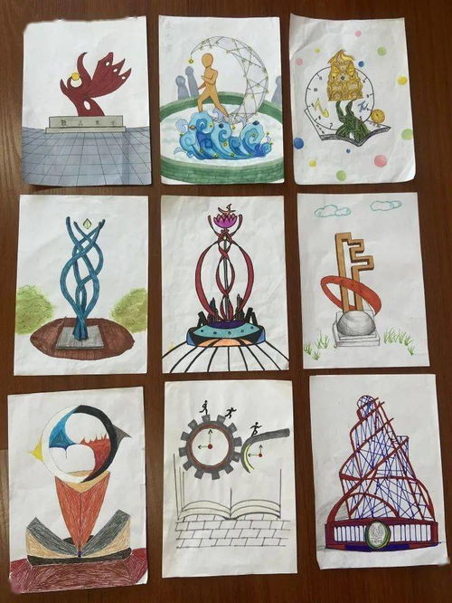 创意飞扬，艺术筑梦 济南中学唐冶校区高一年级举办“我为济中设计的雕塑”美术设计绘画展评活动